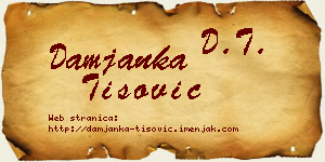 Damjanka Tišović vizit kartica